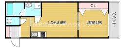 セレニティ下木田B棟の間取り画像
