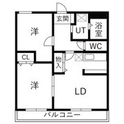 エピーメロン越水の間取り画像