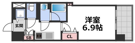 スプランディッド天王寺IIIの間取り画像