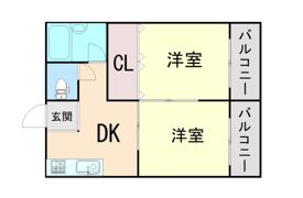 ファミネス芦屋の間取り画像