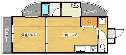 リード大手町の間取り画像