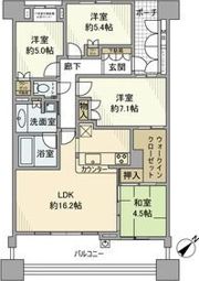 シャリエ大府グランマークスの間取り画像