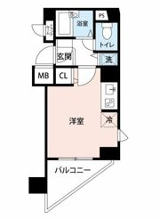 ガラステージ五反田の間取り画像