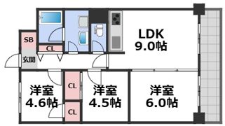 布施コープ弐号館の間取り画像