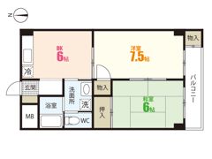 倉本ビル（長束）の間取り画像