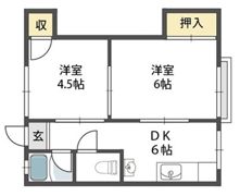 ビスタ岸部ハイツA棟の間取り画像