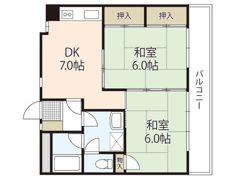 ハイコーポ矢野の間取り画像