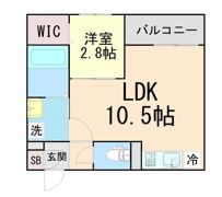 Louis Apartment 豊中蛍池 イーストの間取り画像