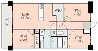 アルファスマート九品寺の間取り画像