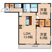 メゾンアムール船橋の間取り画像