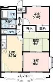 SANTA PLACE K2(サンタプレイスK2)の間取り画像
