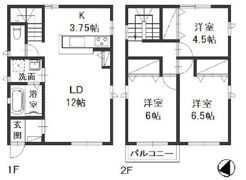 中庄テラスの間取り画像