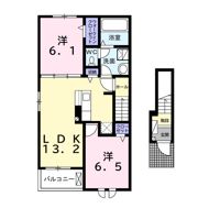 グレイスレジデンス 館山Aの間取り画像