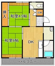 ビレッジハウス苅田2号棟の間取り画像