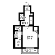 コーポナナミヤの間取り画像