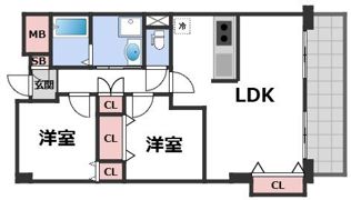 ISM大阪城公園の間取り画像
