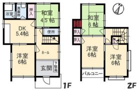 牛田新町3丁目戸建の間取り画像