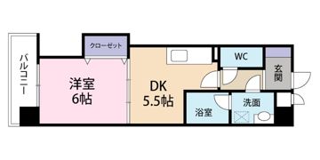 サンメゾン清水の間取り画像