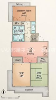 グリーンヒル音聞の間取り画像