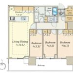 HARUMI FLAG SUN VILLAGE T棟の間取り画像