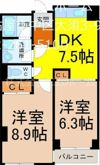 フォンテーヌナウの間取り画像