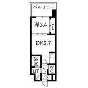 D.Clarest長田駅前の間取り画像