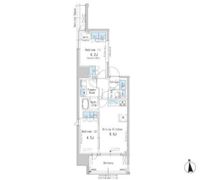 パークアクシス新御徒町Eastの間取り画像
