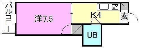 KBコート土居田2の間取り画像
