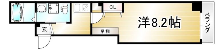 フラッティ西陣の間取り画像