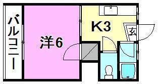 湯渡ハイツ（湯渡町5）の間取り画像
