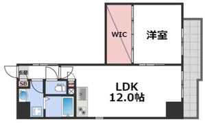 レジディア堺筋本町の間取り画像
