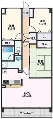 サンスーシ南千里の間取り画像
