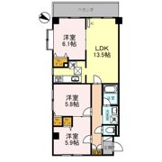 シャインヒル Ⅲの間取り画像