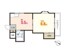 コーポカワモトの間取り画像