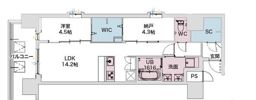 Draw上本町の間取り画像