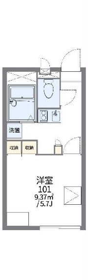 レオパレスイラブルヒルズの間取り画像