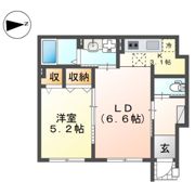 栗森2丁目新築アパートの間取り画像