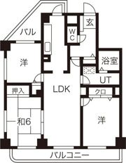 グランドハイリス本山の間取り画像