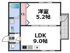 S Apt.蒲生四丁目の間取り画像