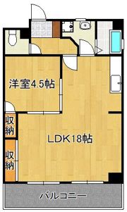 ファーストライフ大手町の間取り画像
