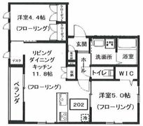 メゾンブラッシュ代々木上原Ⅱの間取り画像