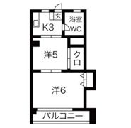 鶴マンションの間取り画像