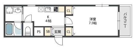 パレ・クレールの間取り画像