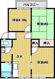 幸町聖ハイツA棟の間取り画像