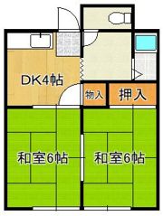 パナハイツフジモトの間取り画像
