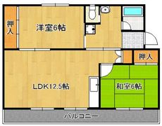 ヴィラナリー中間II 3号棟の間取り画像