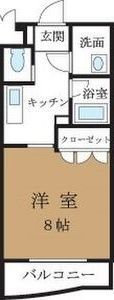 フォンテーヌマンションBの間取り画像