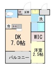 リアコート石橋Ⅲの間取り画像