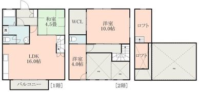 メゾネット近見の間取り画像