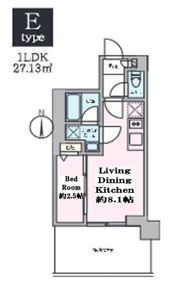 クレストコート東陽町の間取り画像
